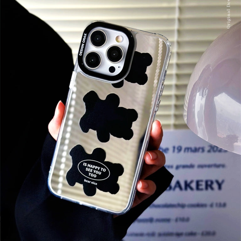 Silver mirror creative anti-drop iPhone phone case