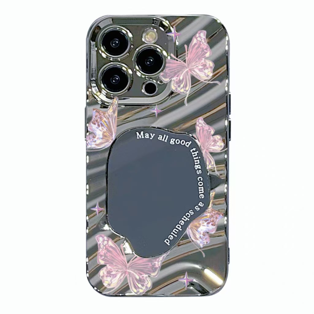 Mirror butterfly all-inclusive design iphone case