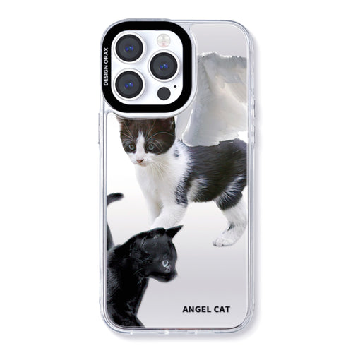Angel Cat Mirror Anti-Shatter iPhone Phone Case