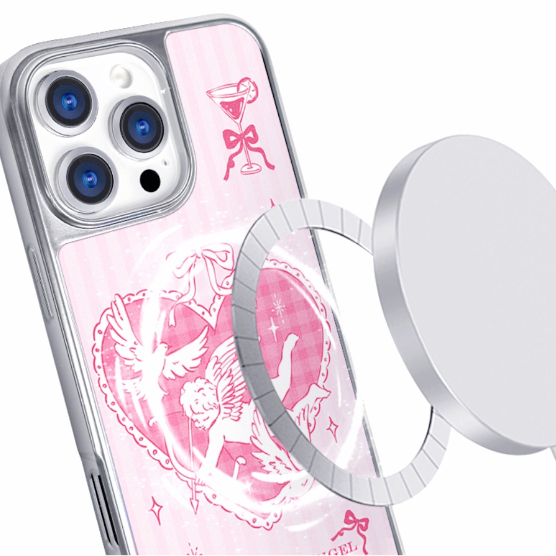 Pink Angel Magnetic Anti-Drop iPhone case