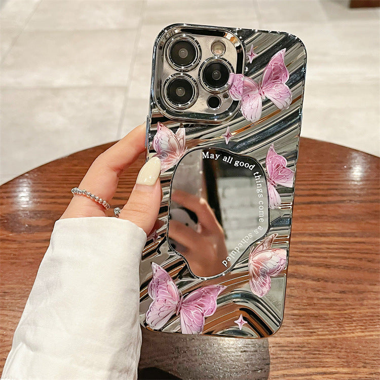 Mirror butterfly all-inclusive design iphone case