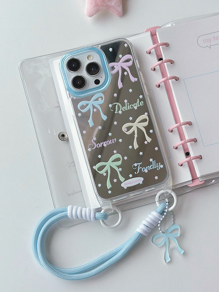 Bow Mirror Strap iPhone Case