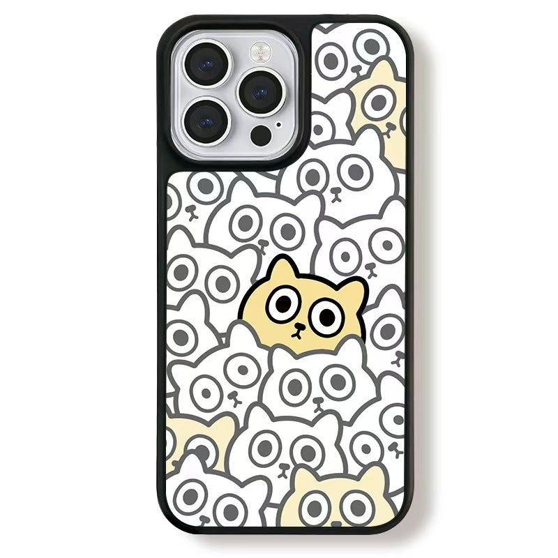 Creative White Cat iPhone Case