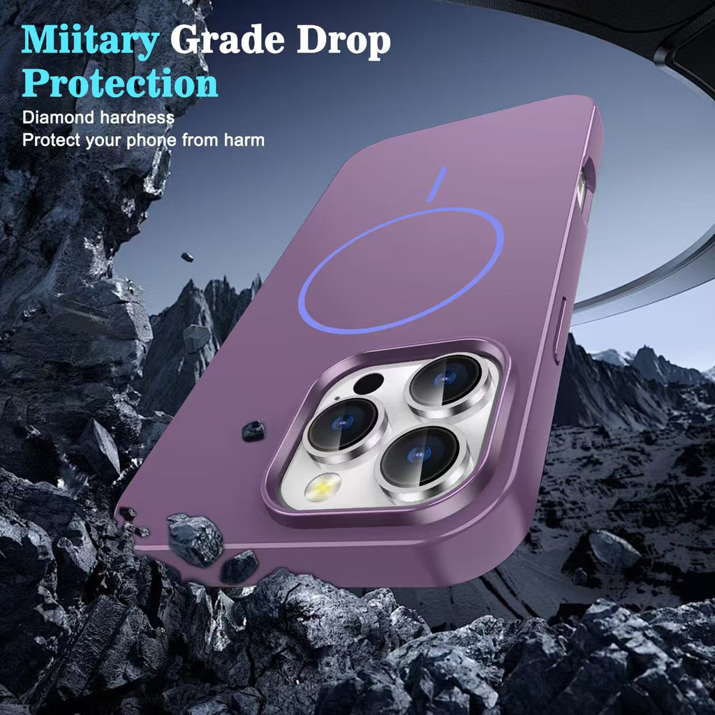 Compatible with Magsafe Full Camera Protection Drop Protection Magnetic Frosted Phone Case