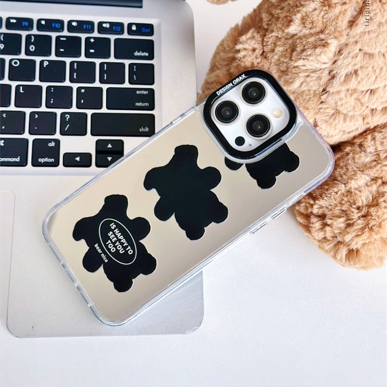 Silver mirror creative anti-drop iPhone phone case