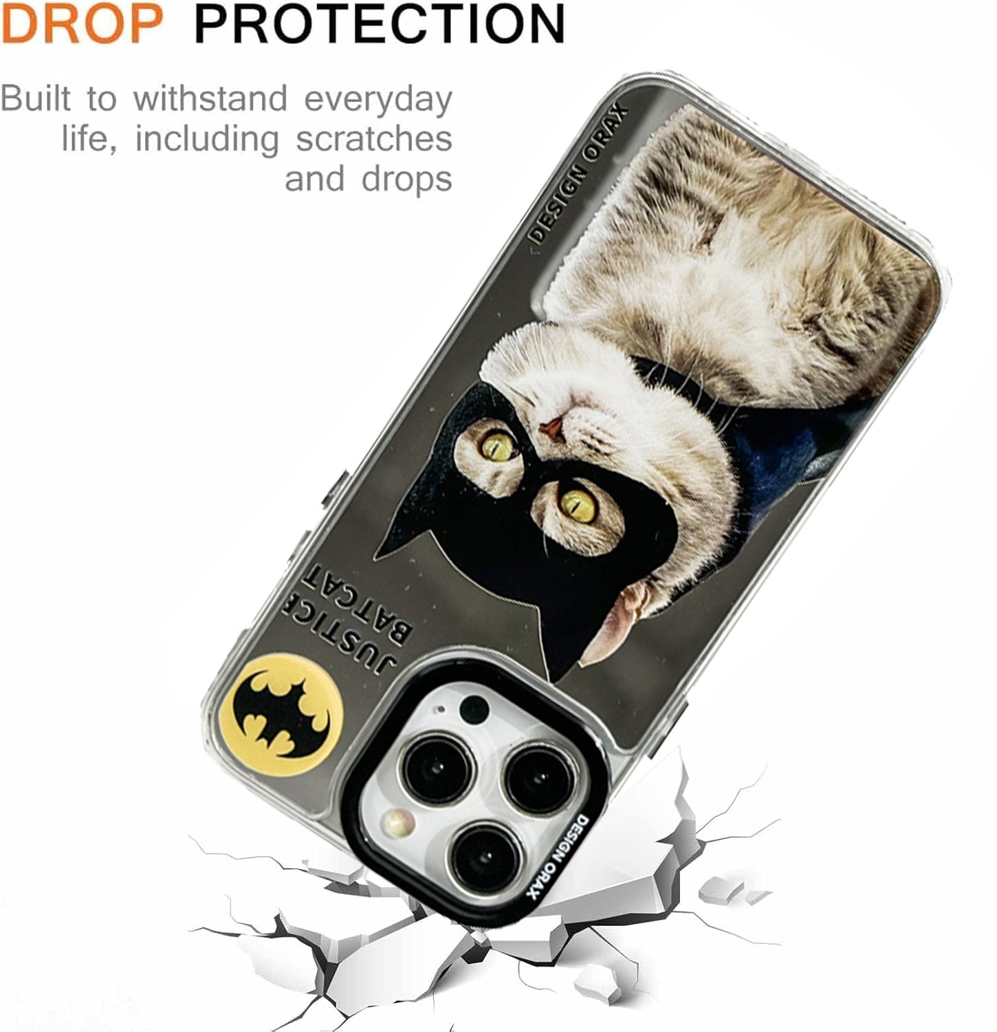 Mask Cat Mirror Anti-Shatter iPhone Phone Case