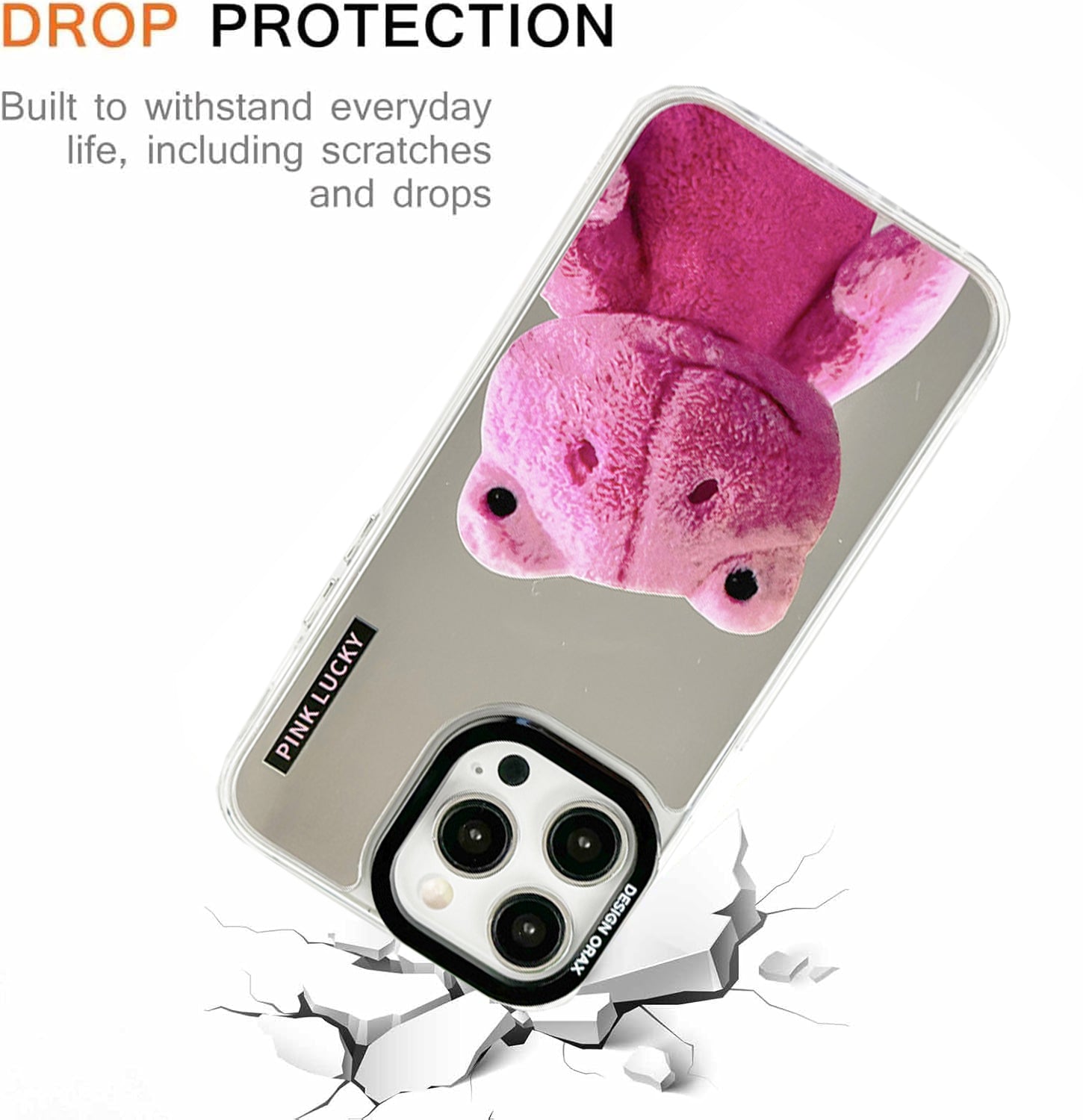 Creative Couple Frog Mirror Anti-Shatter iPhone Case