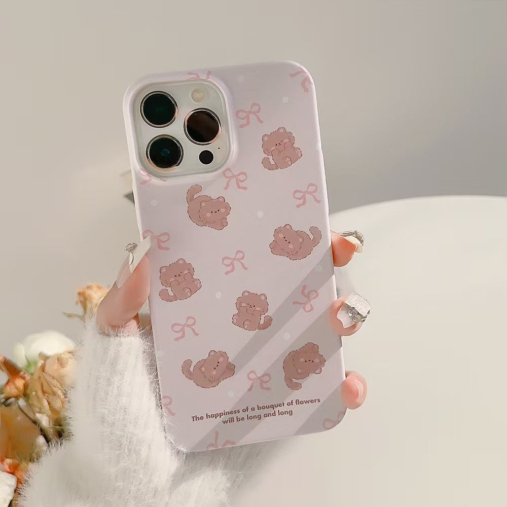 pink kitten Film Double Layer Protection iPhone Case
