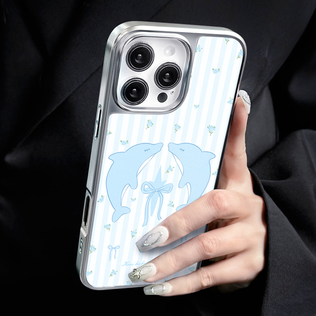 Blue Dolphin Magnetic Anti-Drop iPhone case