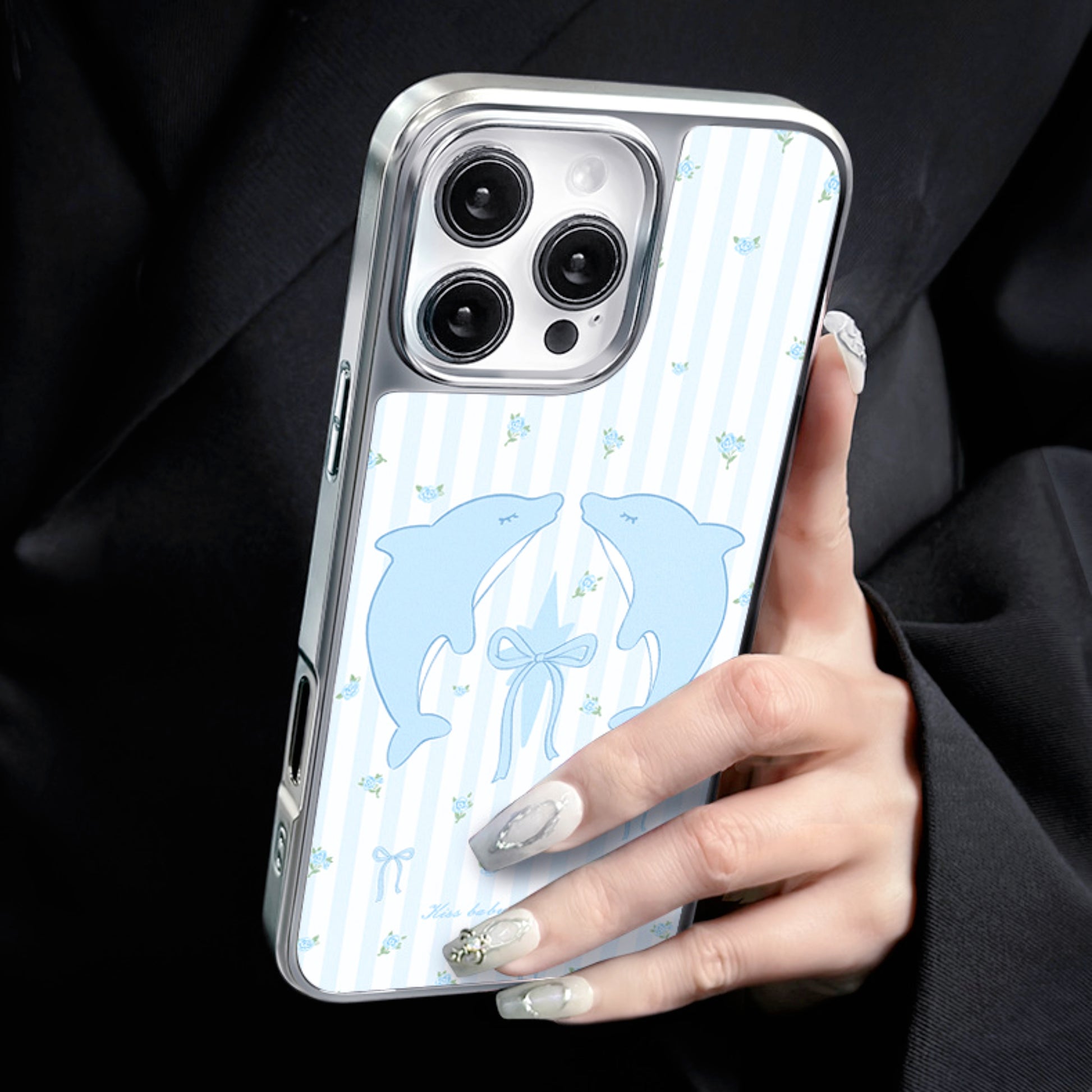 Blue Dolphin Magnetic Anti-Drop iPhone case