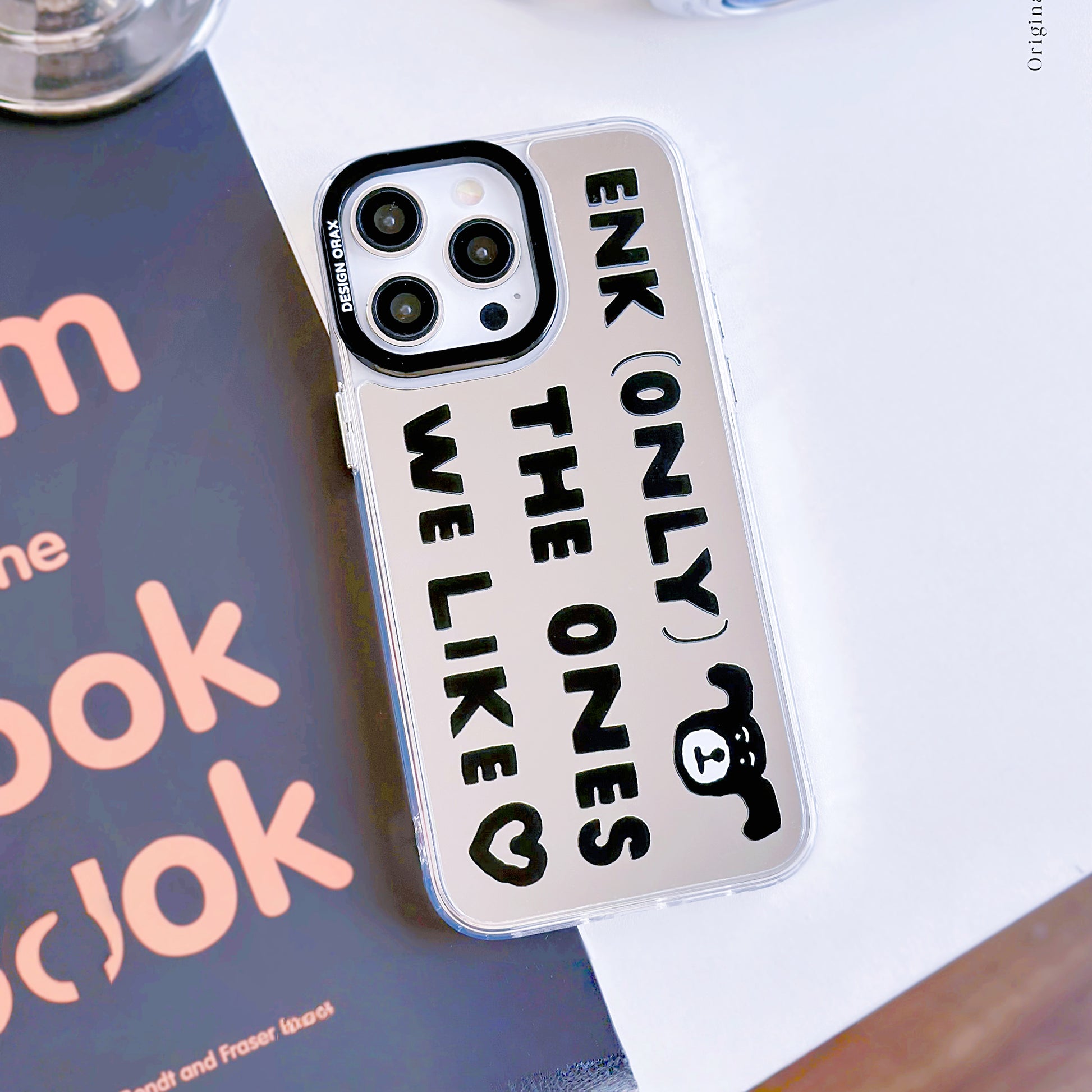 Doodle Creative mirror anti-drop iPhone phone case