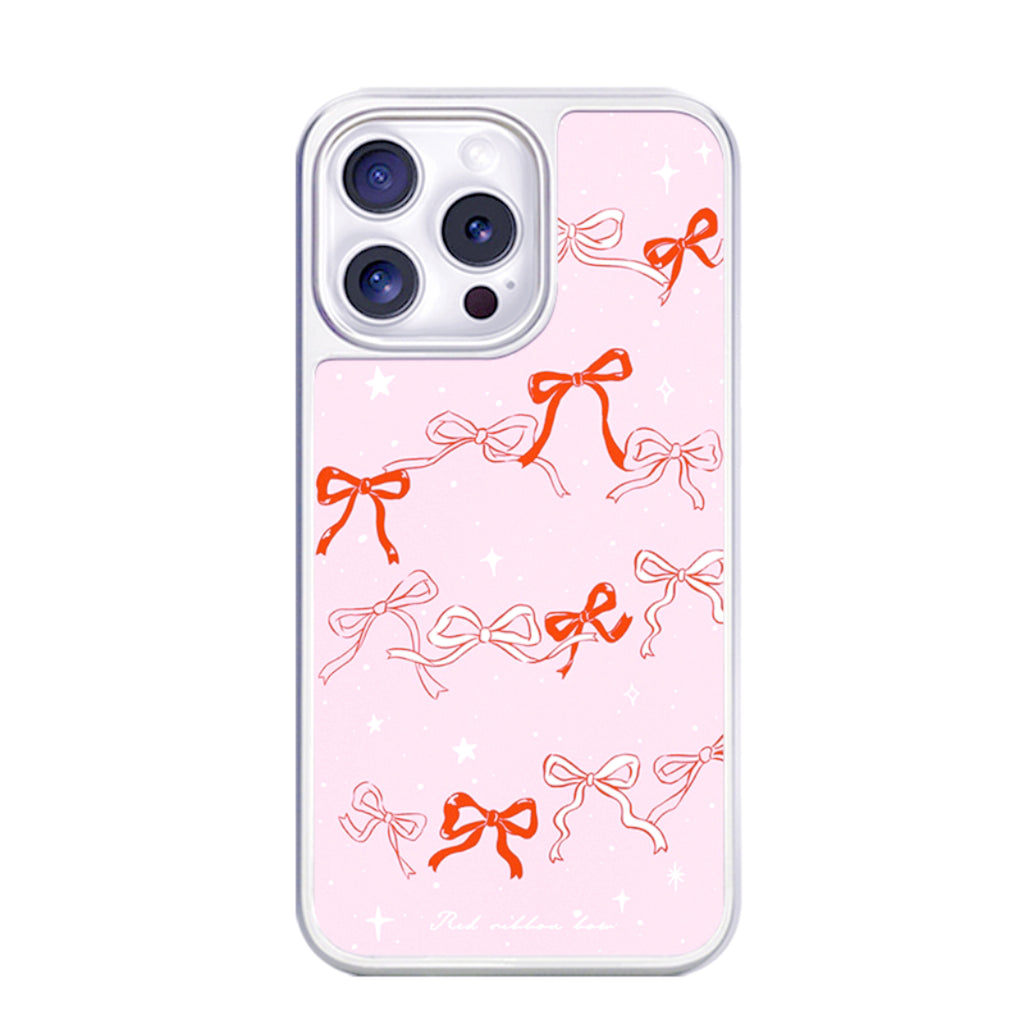 Pink bow magnetic anti-drop iPhone case