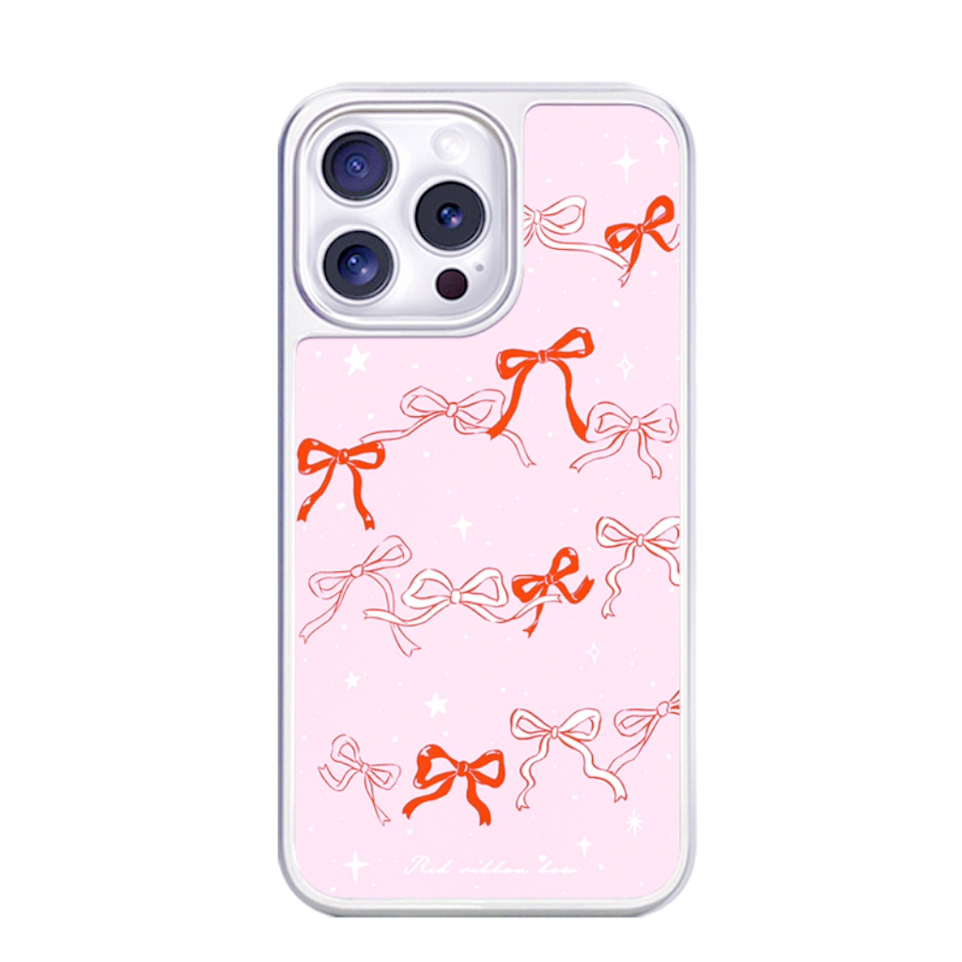 Pink bow magnetic anti-drop iPhone case