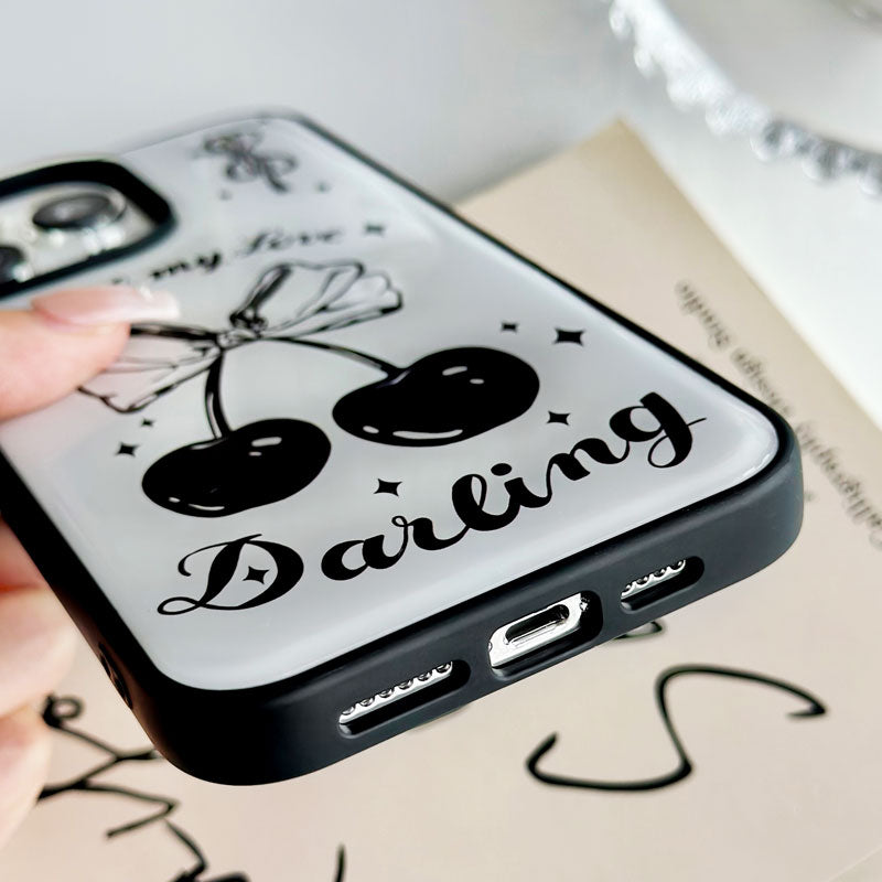 Black Cherry Resin-Dipped Phone Case