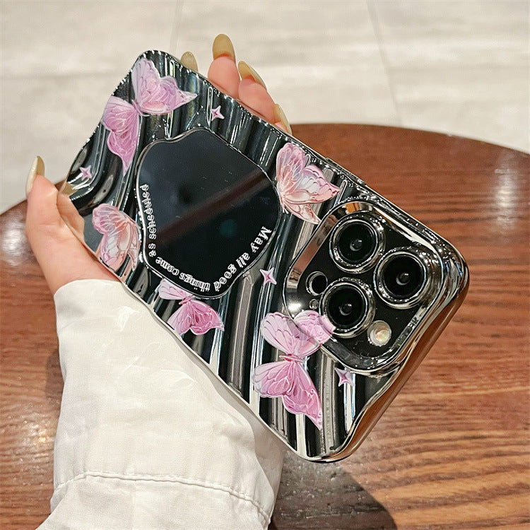 Mirror butterfly all-inclusive design iphone case