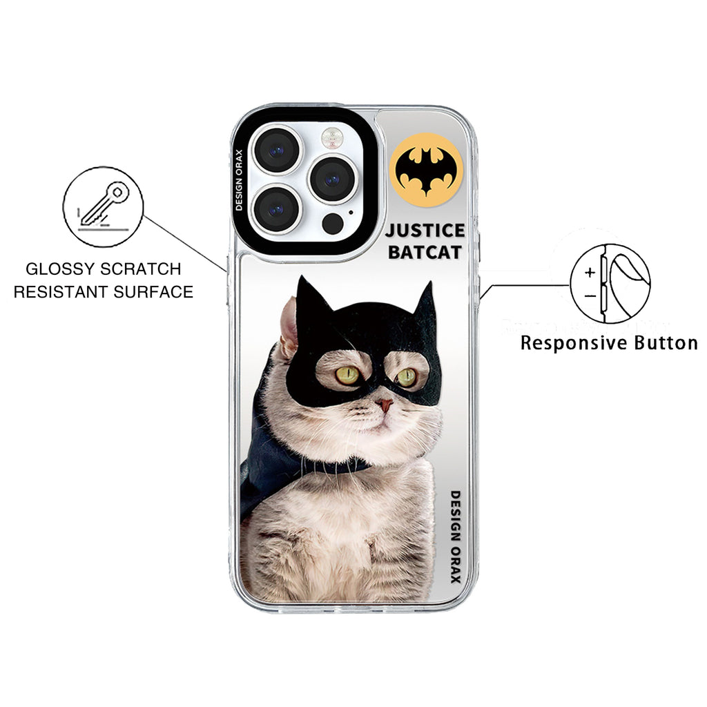 Mask Cat Mirror Anti-Shatter iPhone Phone Case