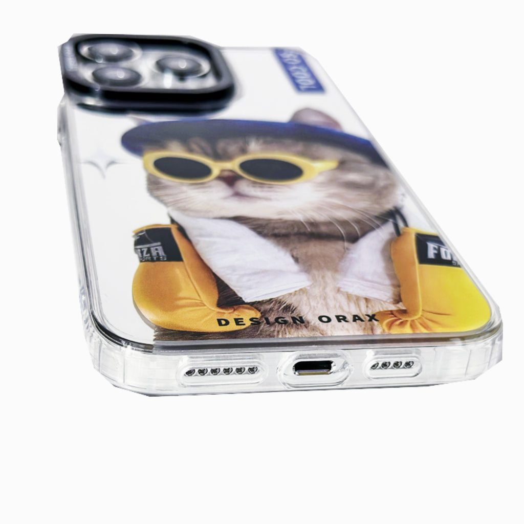 Cool Cat Mirror Anti-Shatter iPhone Phone Case