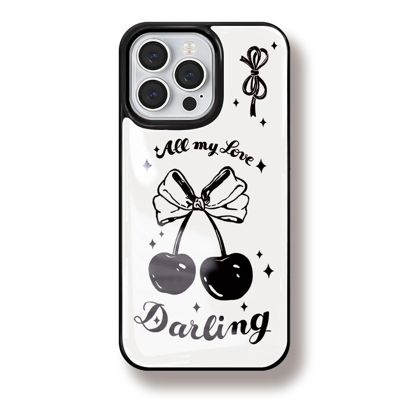 Black Cherry Resin-Dipped Phone Case