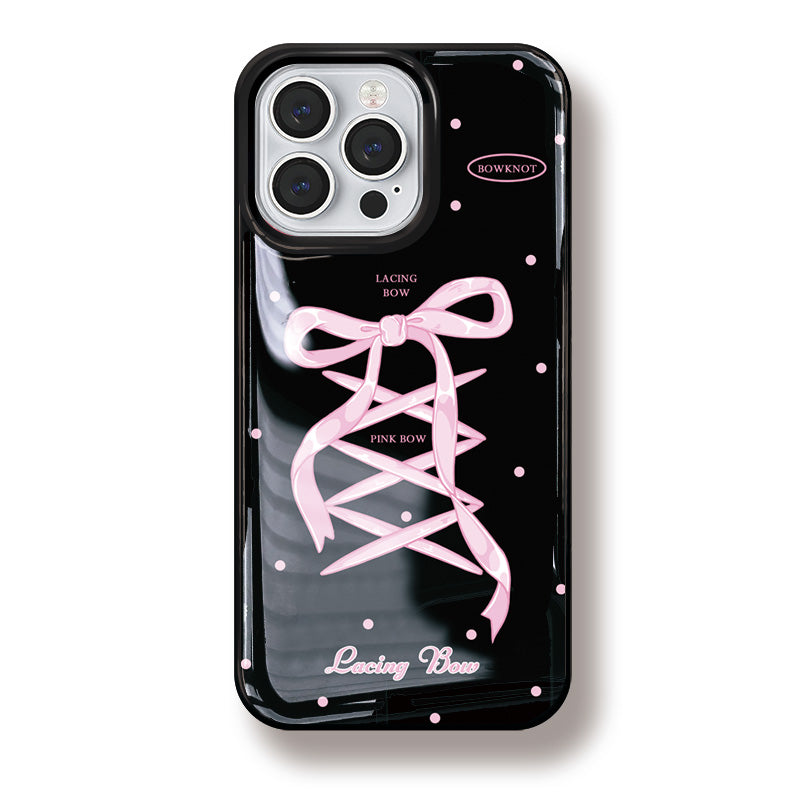 Black Bow Resin Phone Case