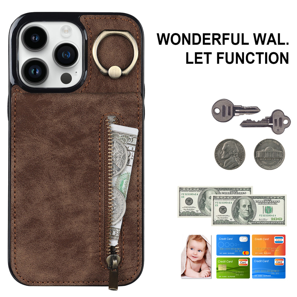 Blaze  PU Leather Stand Wallet iPhone Case with Card Holder