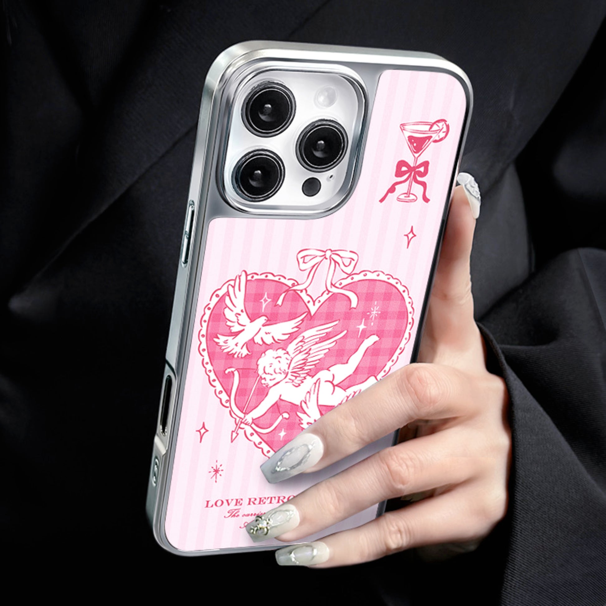 Pink Angel Magnetic Anti-Drop iPhone case