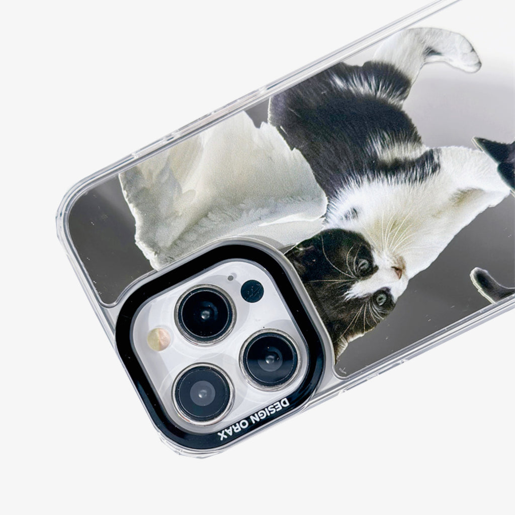 Angel Cat Mirror Anti-Shatter iPhone Phone Case