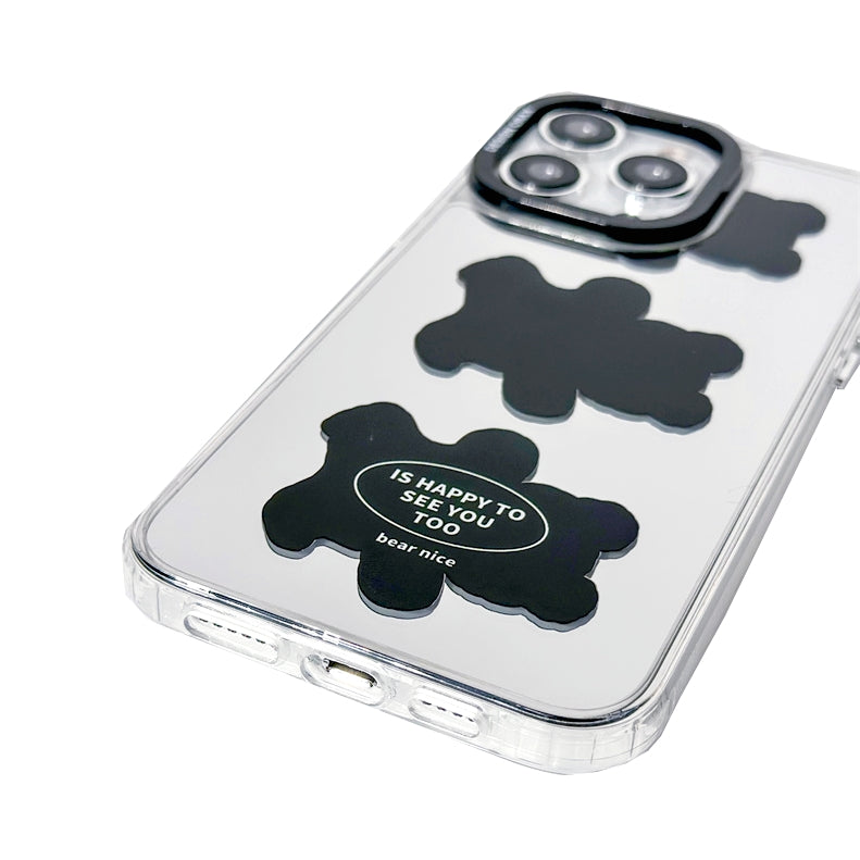 Silver mirror creative anti-drop iPhone phone case