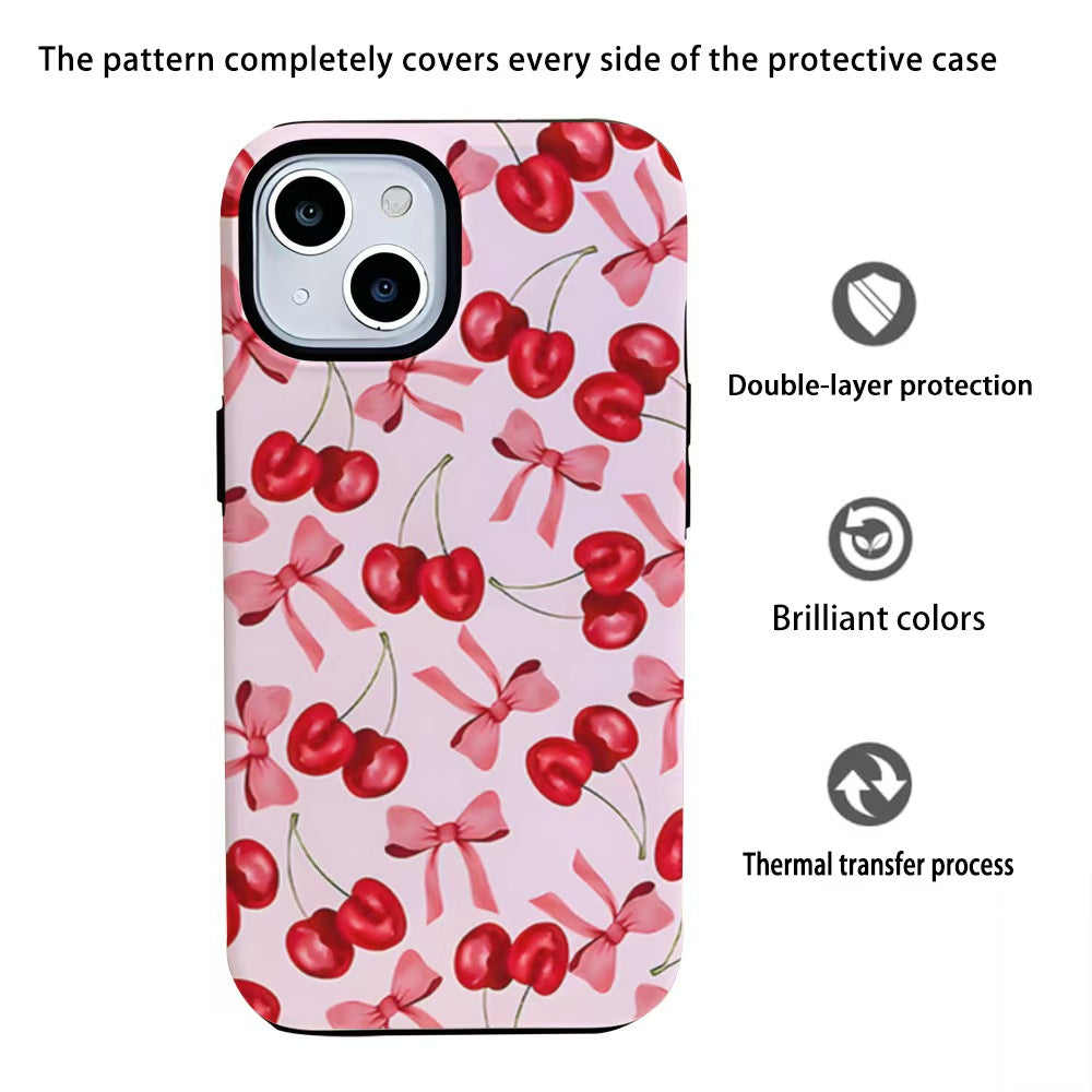 Pink Cherry Compatible with MagSafe iPhone Case