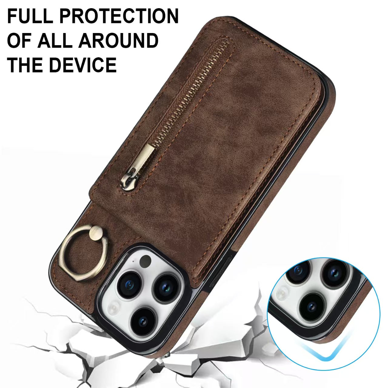 Blaze  PU Leather Stand Wallet iPhone Case with Card Holder