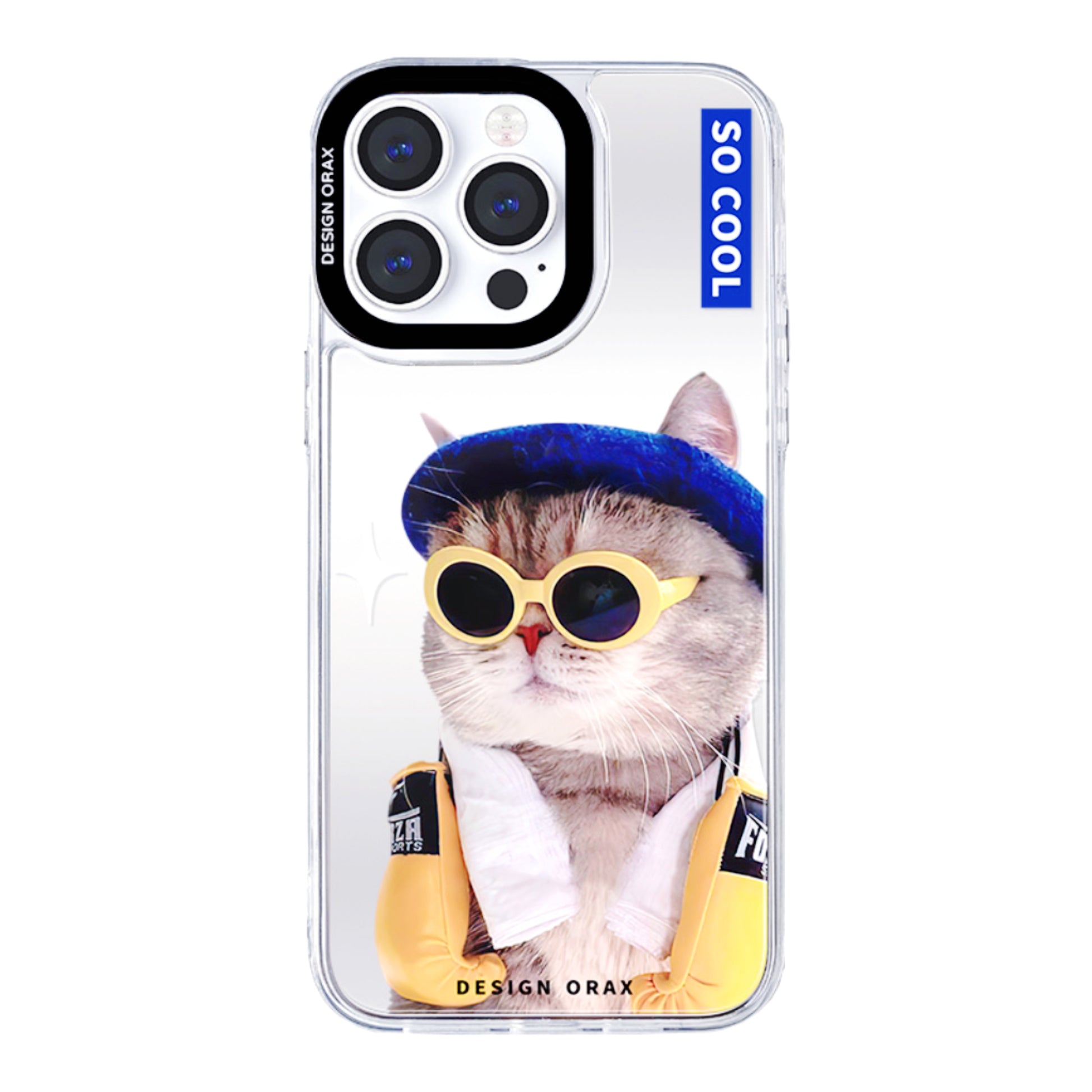 Cool Cat Mirror Anti-Shatter iPhone Phone Case