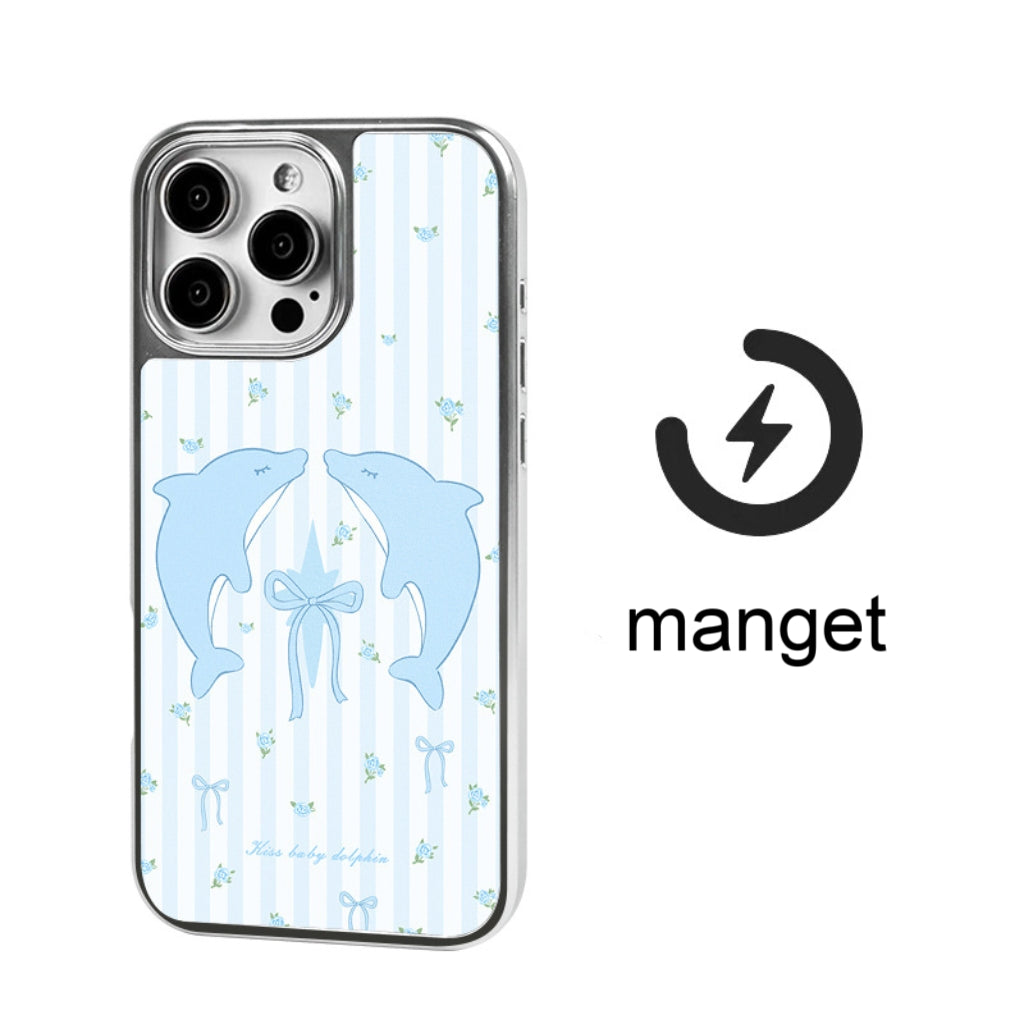 Blue Dolphin Magnetic Anti-Drop iPhone case