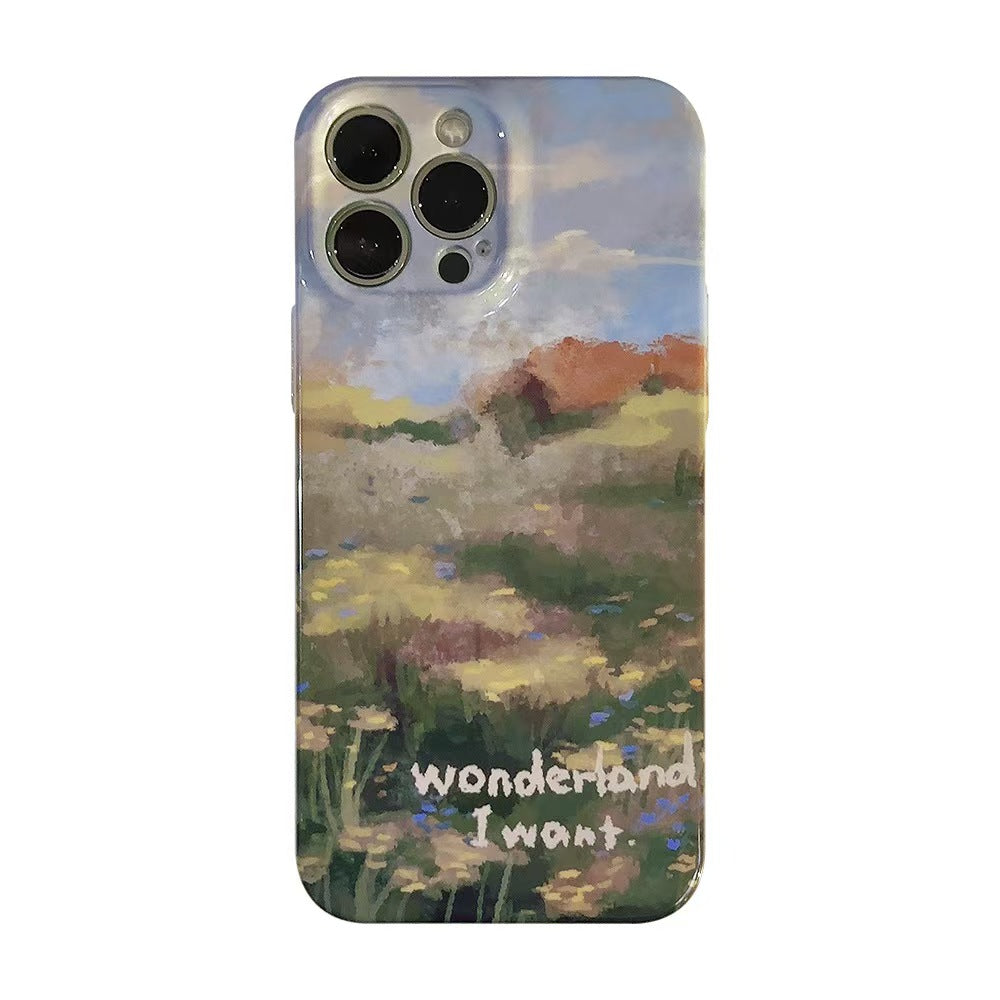 Monet Garden Film Double Layer Protection iPhone Case