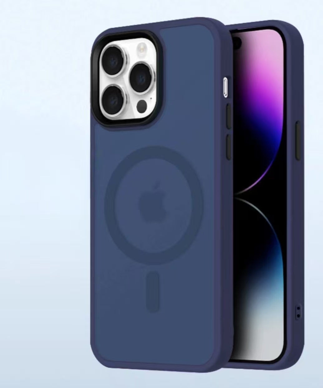 Magnetic Translucent  Matte Shockproof for iPhone Case  (Compatible with MagSafe)
